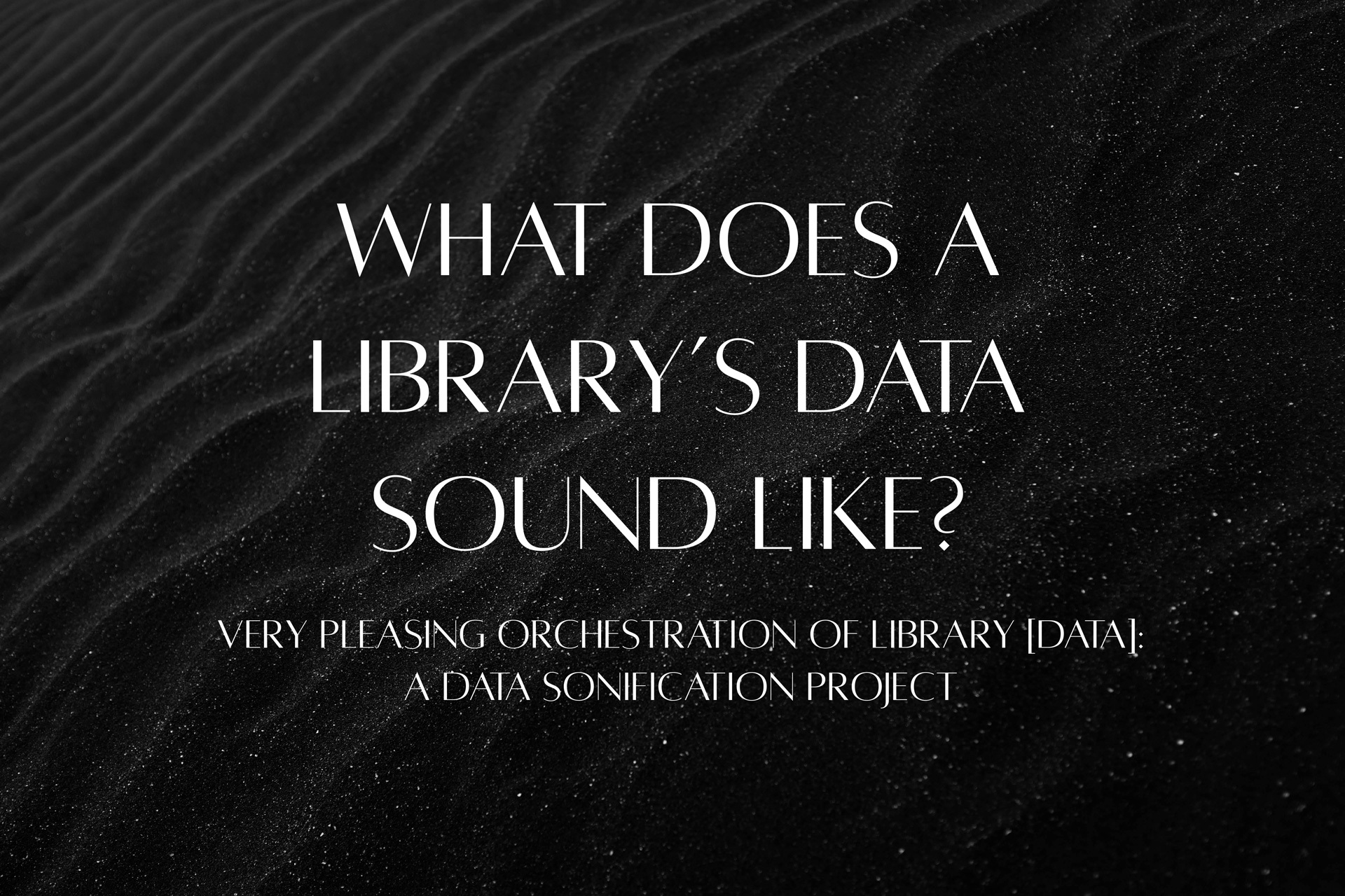 Data Sonification